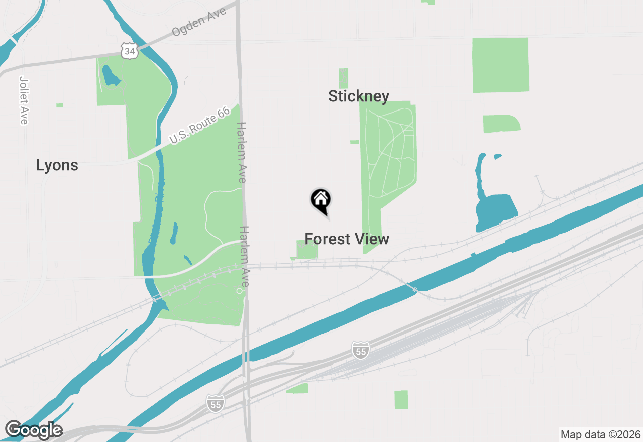Map of 4515 Clinton Avenue, Forest View, IL 60402
