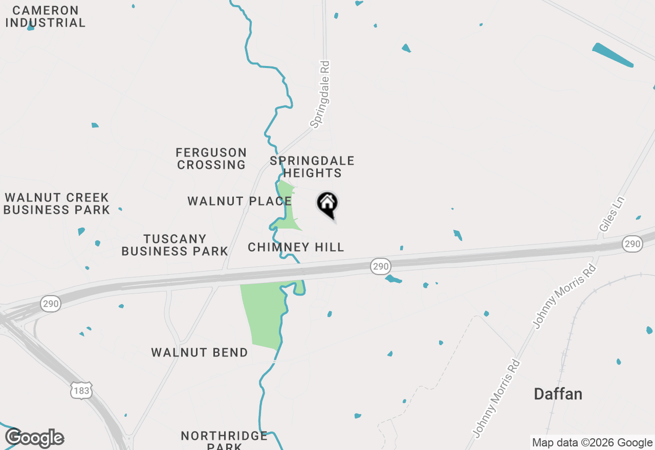 Map of 5215 Coppermead Ln, Austin, TX 78754