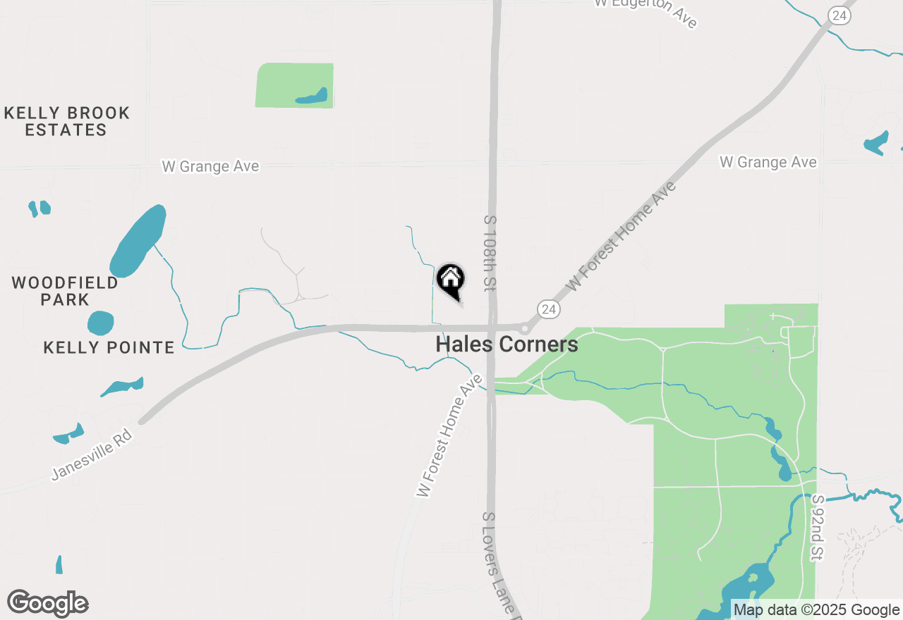 Map of 5837 S 110th St, Hales Corners, WI 53130