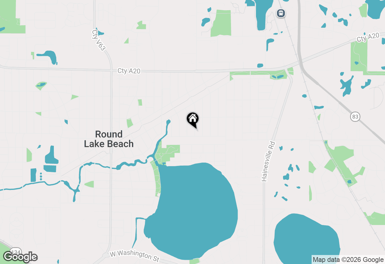 Map of 1316 N Oak Avenue, Round Lake Beach, IL 60073