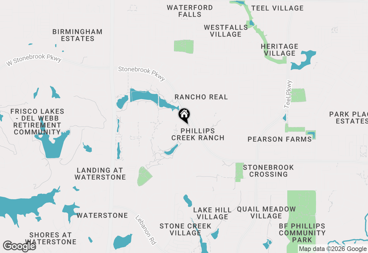 Map of 1407 Bridle Boulevard, Frisco, TX 75036