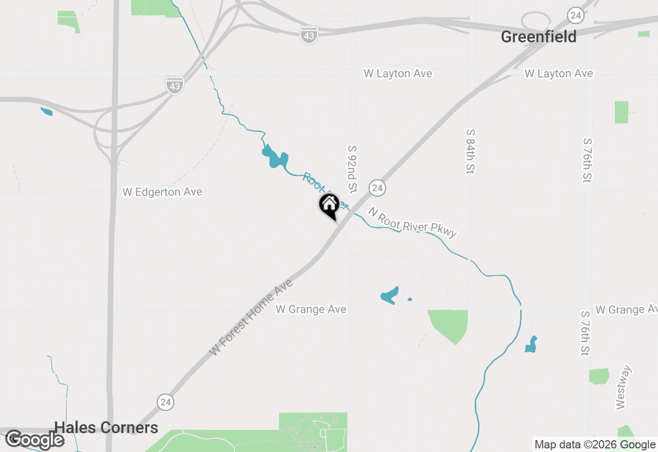 Map of 5165 S Root River Pkwy #3, Milwaukee, WI 53228