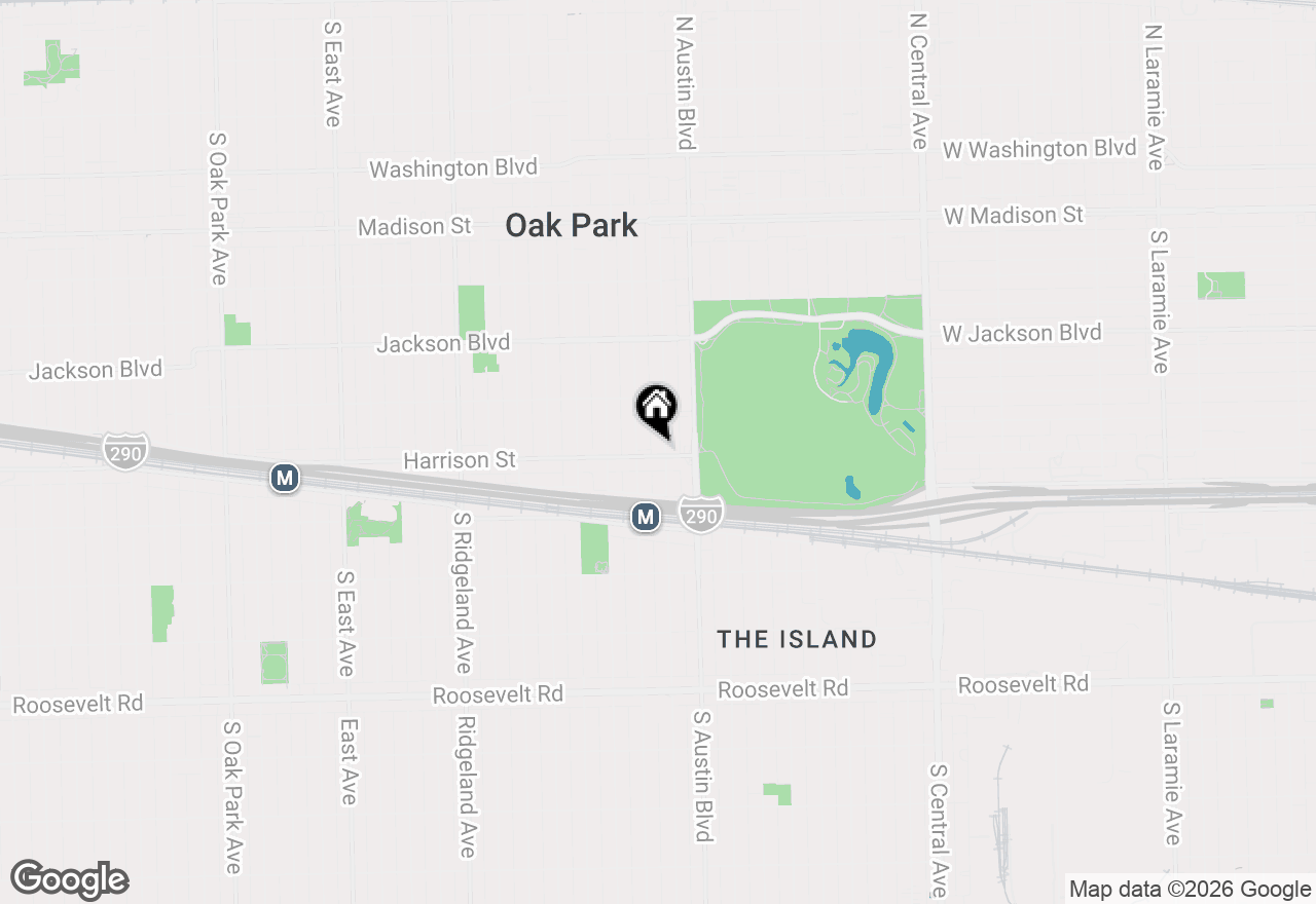 Map of 845 S Humphrey Avenue #1, Oak Park, IL 60304