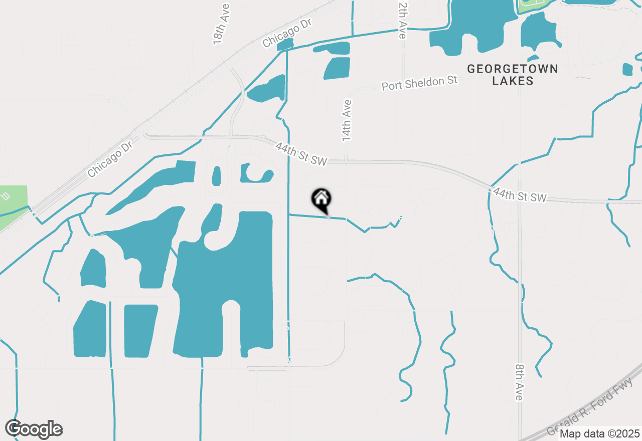 Map of 1487 Eagle Shore Court #38, Hudsonville, MI 49426