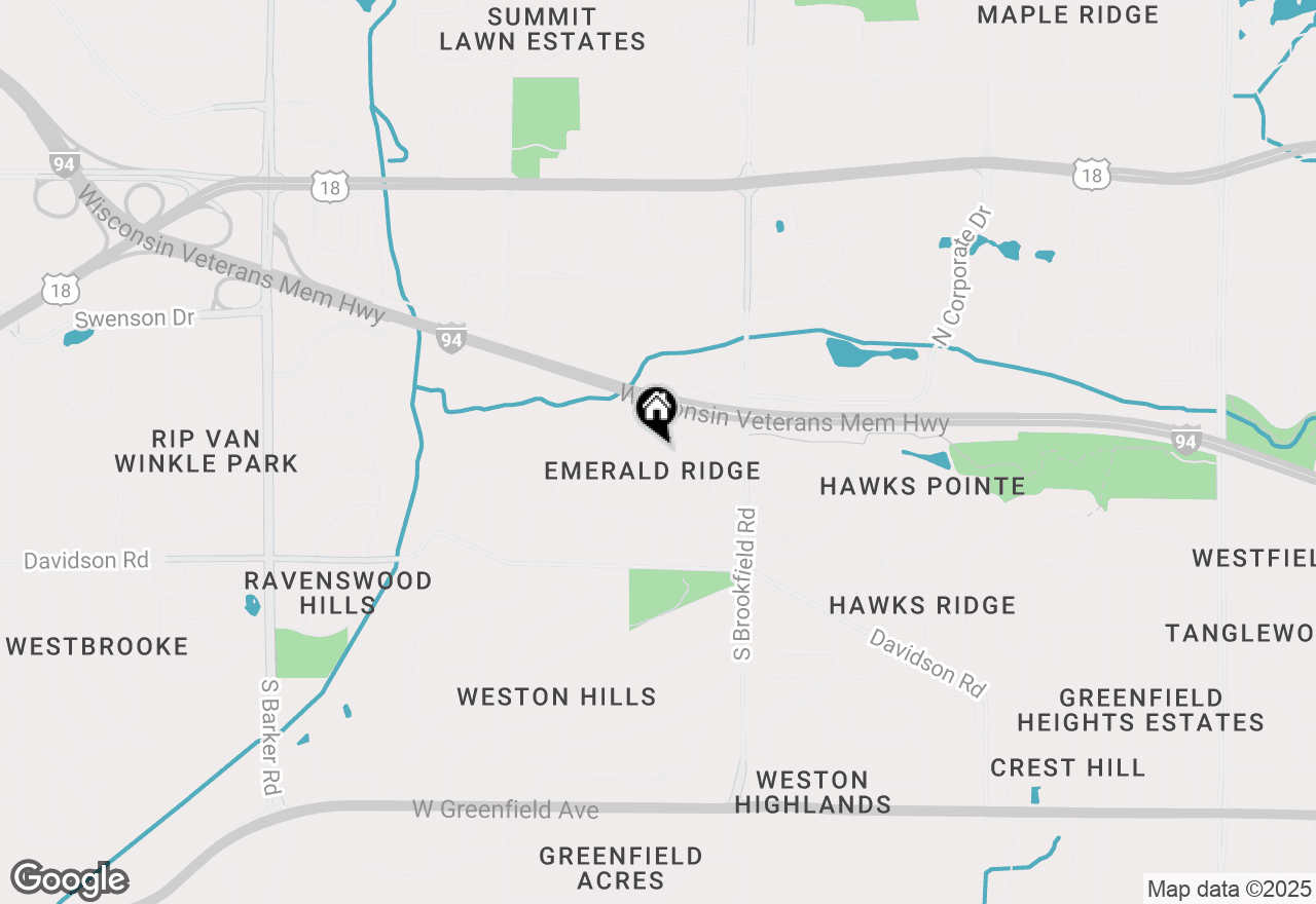 Map of 19120 Emerald Dr #19120, Brookfield, WI 53045