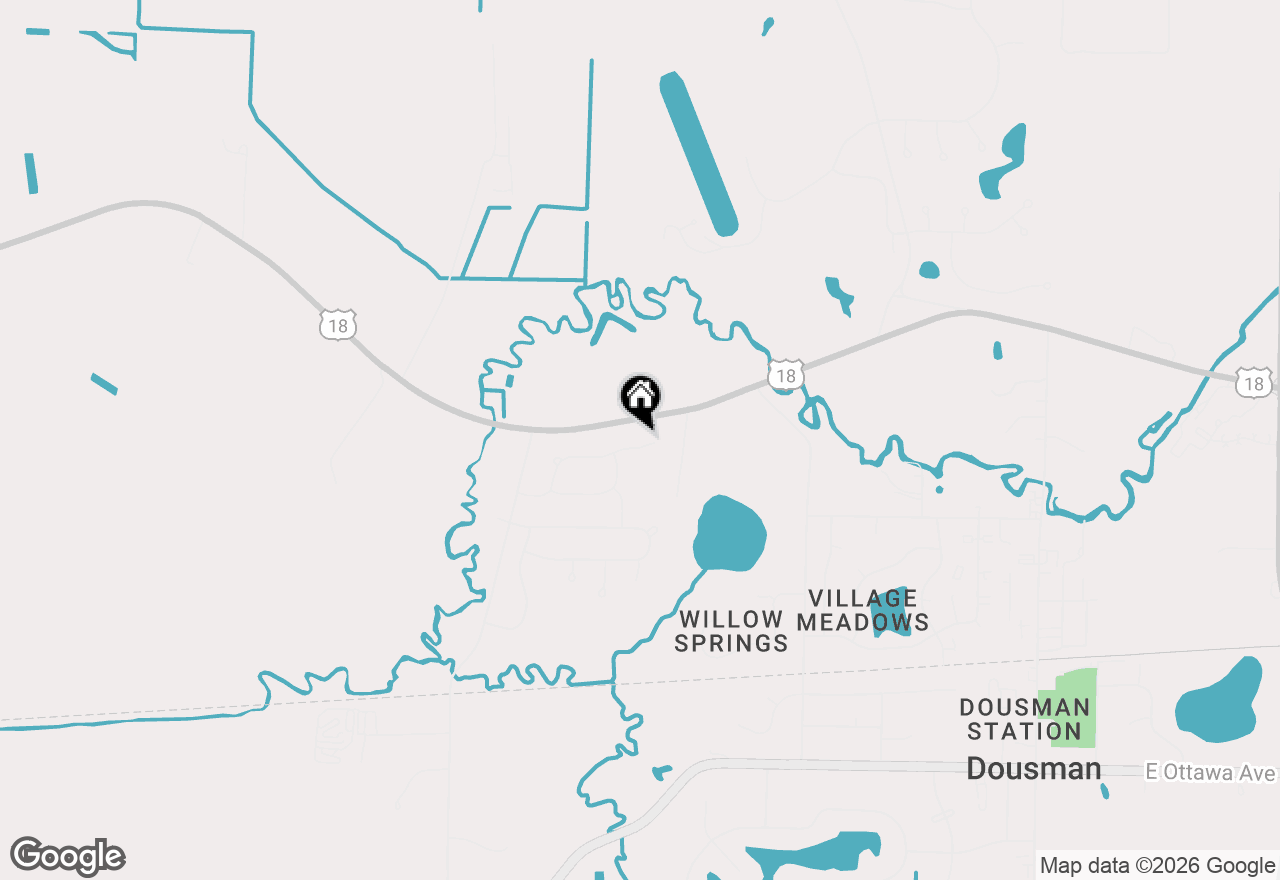 Map of 596 Twin Creeks Dr, Dousman, WI 53118