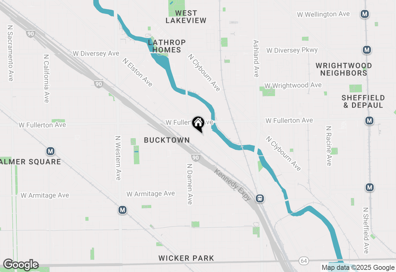 Map of 2335 N Lister Avenue #B, Chicago, IL 60614