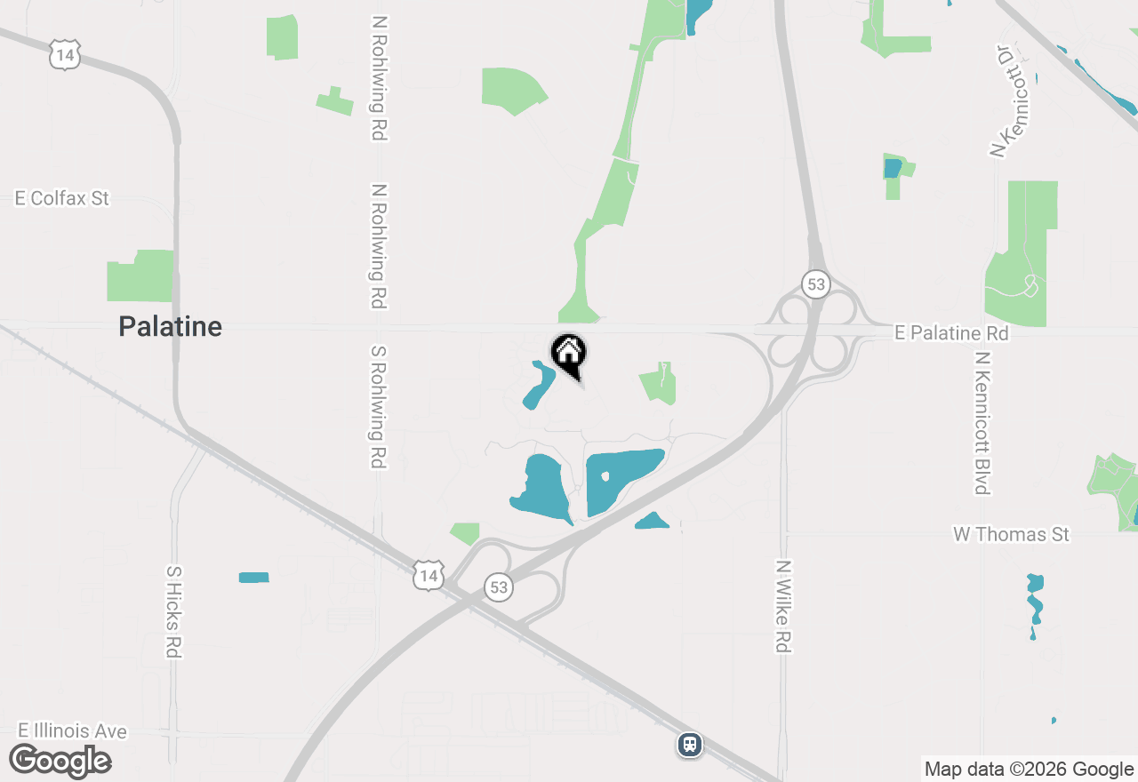 Map of 111 S Baybrook Drive #612, Palatine, IL 60074