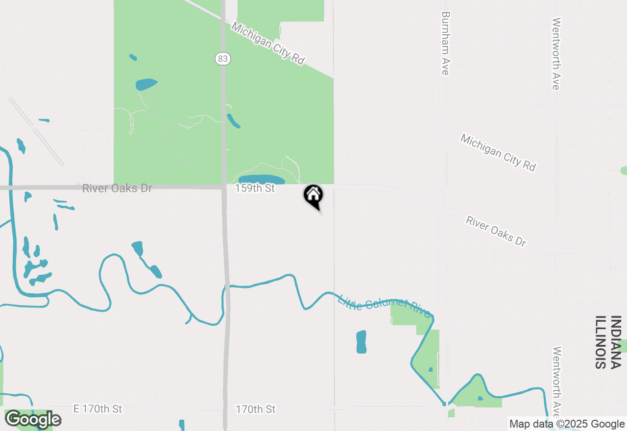 Map of 1259 Cunningham Drive #3W, Calumet City, IL 60409