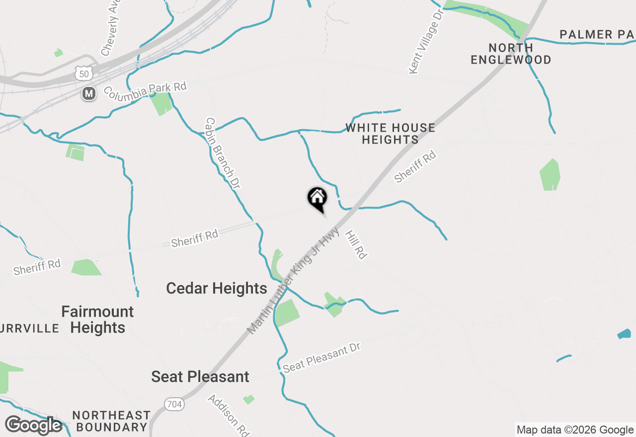 Map of 1322 Gabes Place, Hyattsville, MD 20785