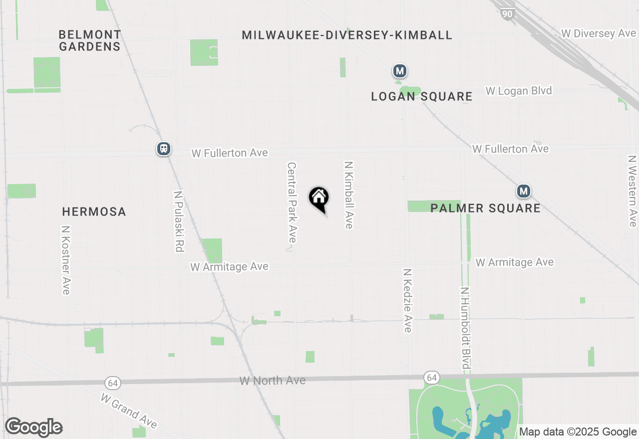 Map of 3520 W Shakespeare Avenue #2, Chicago, IL 60647