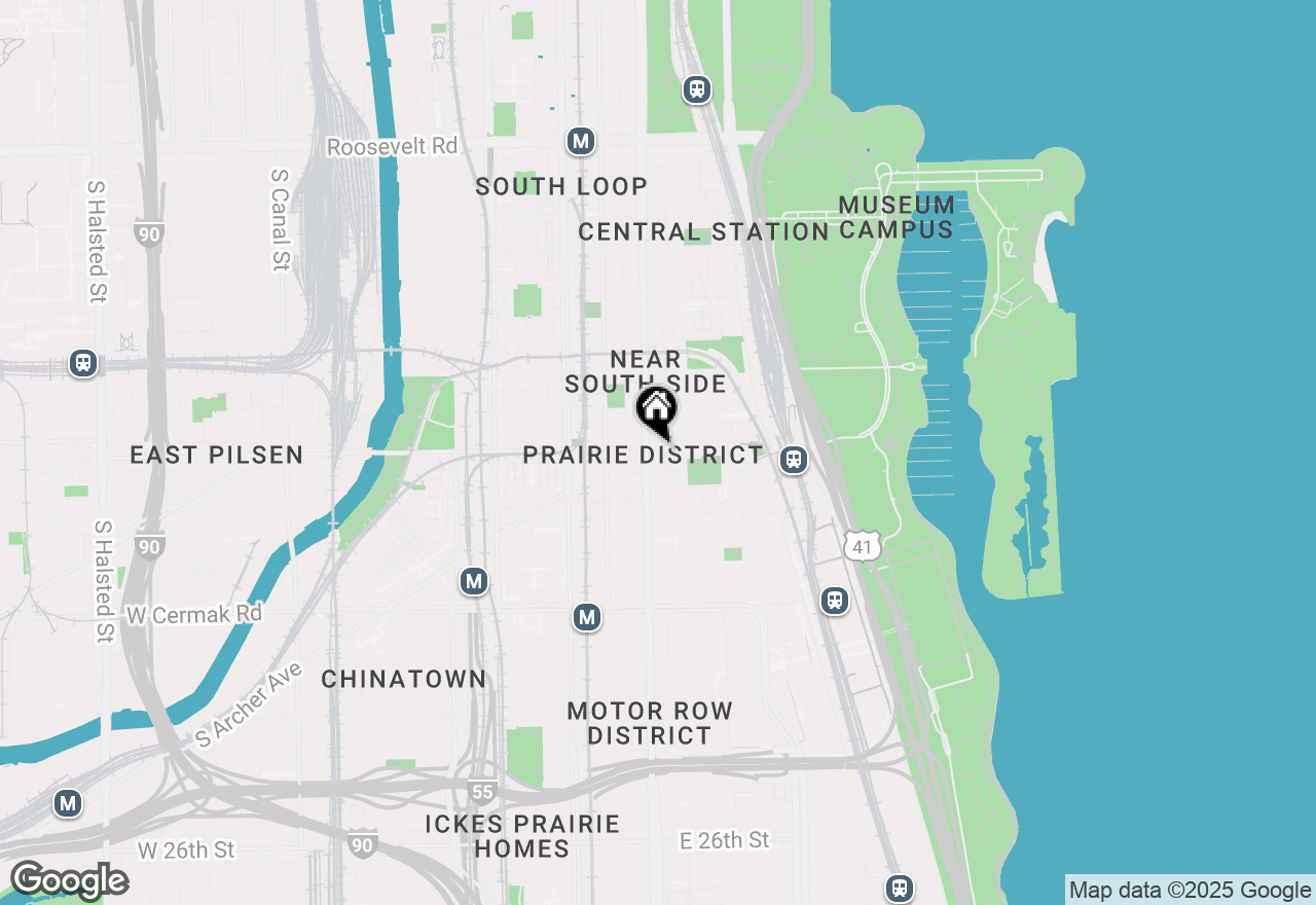 Map of 1801 S Michigan Avenue #304, Chicago, IL 60616