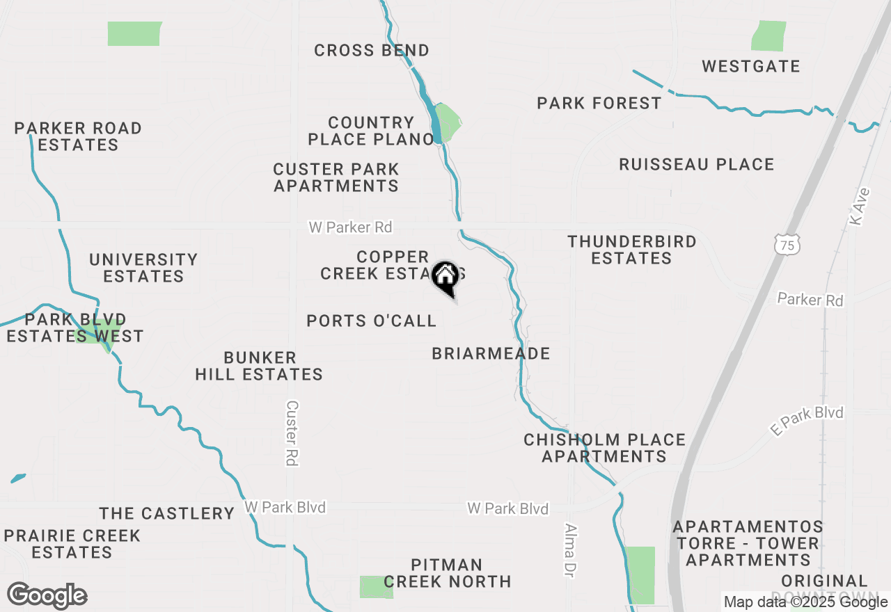 Map of 2825 Bedfordshire Lane, Plano, TX 75075