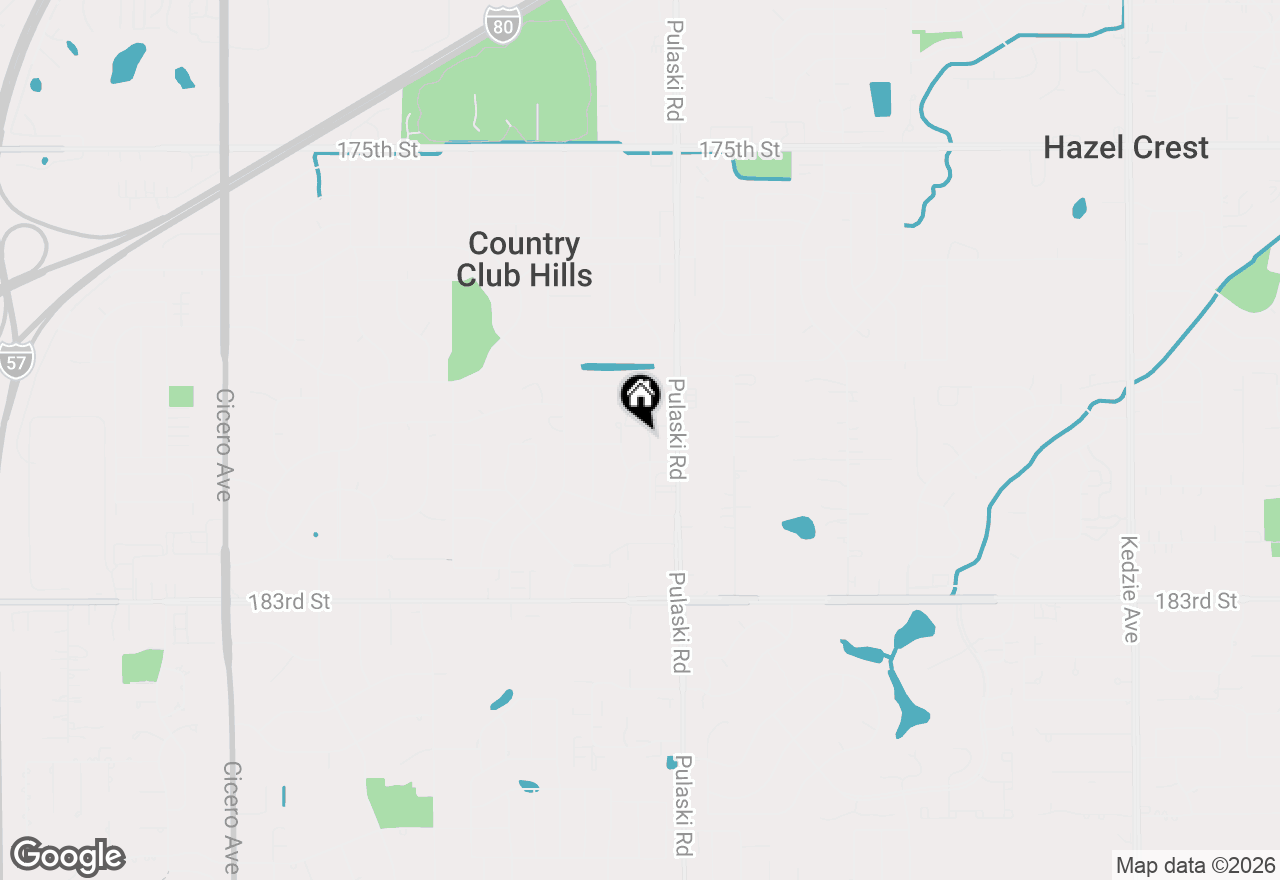 Map of 18010 Olympia Drive, Country Club Hills, IL 60478