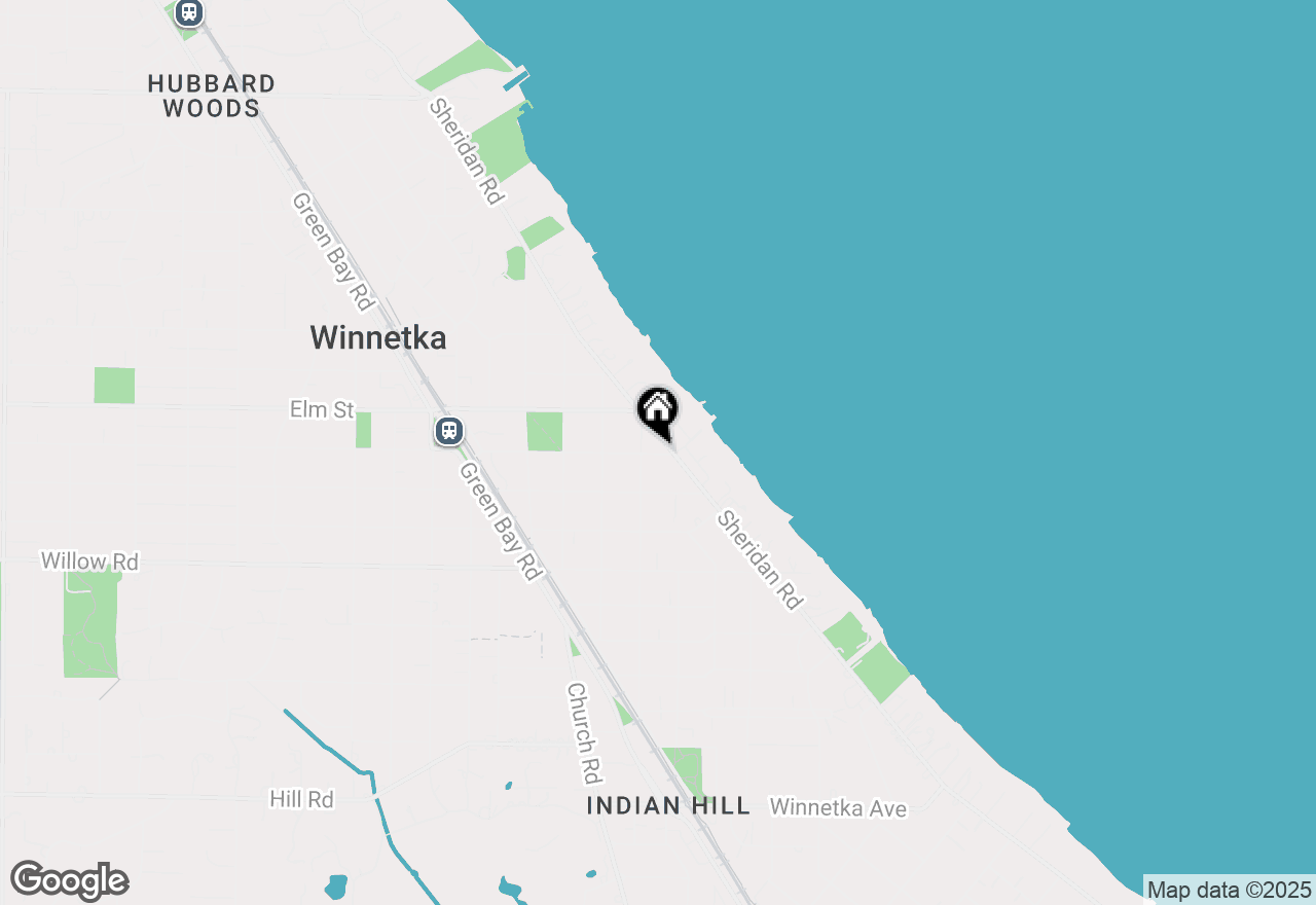 Map of 520 Oak Street, Winnetka, IL 60093