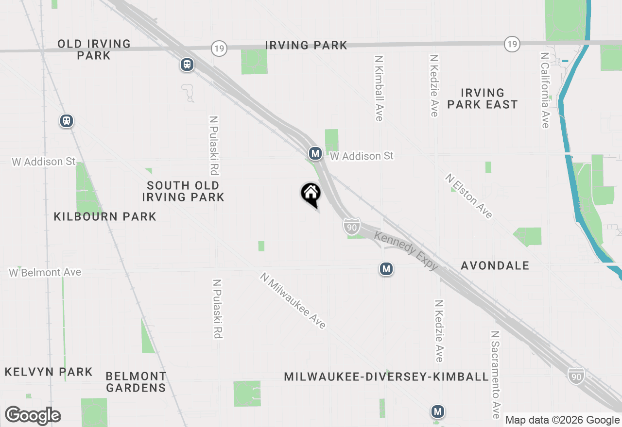 Map of 3358 N Monticello Avenue #3E, Chicago, IL 60618