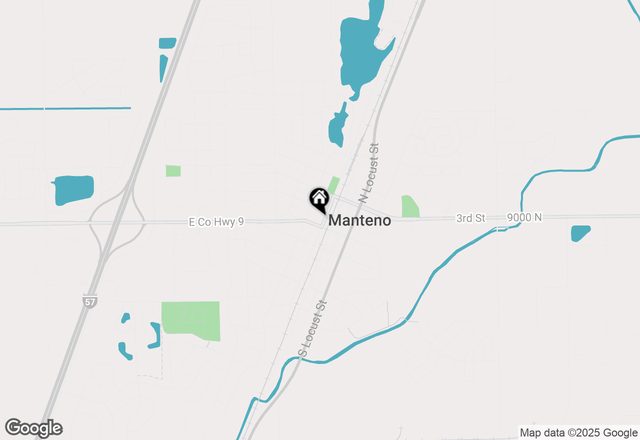 Map of 131 N Main Street, Manteno, IL 60950