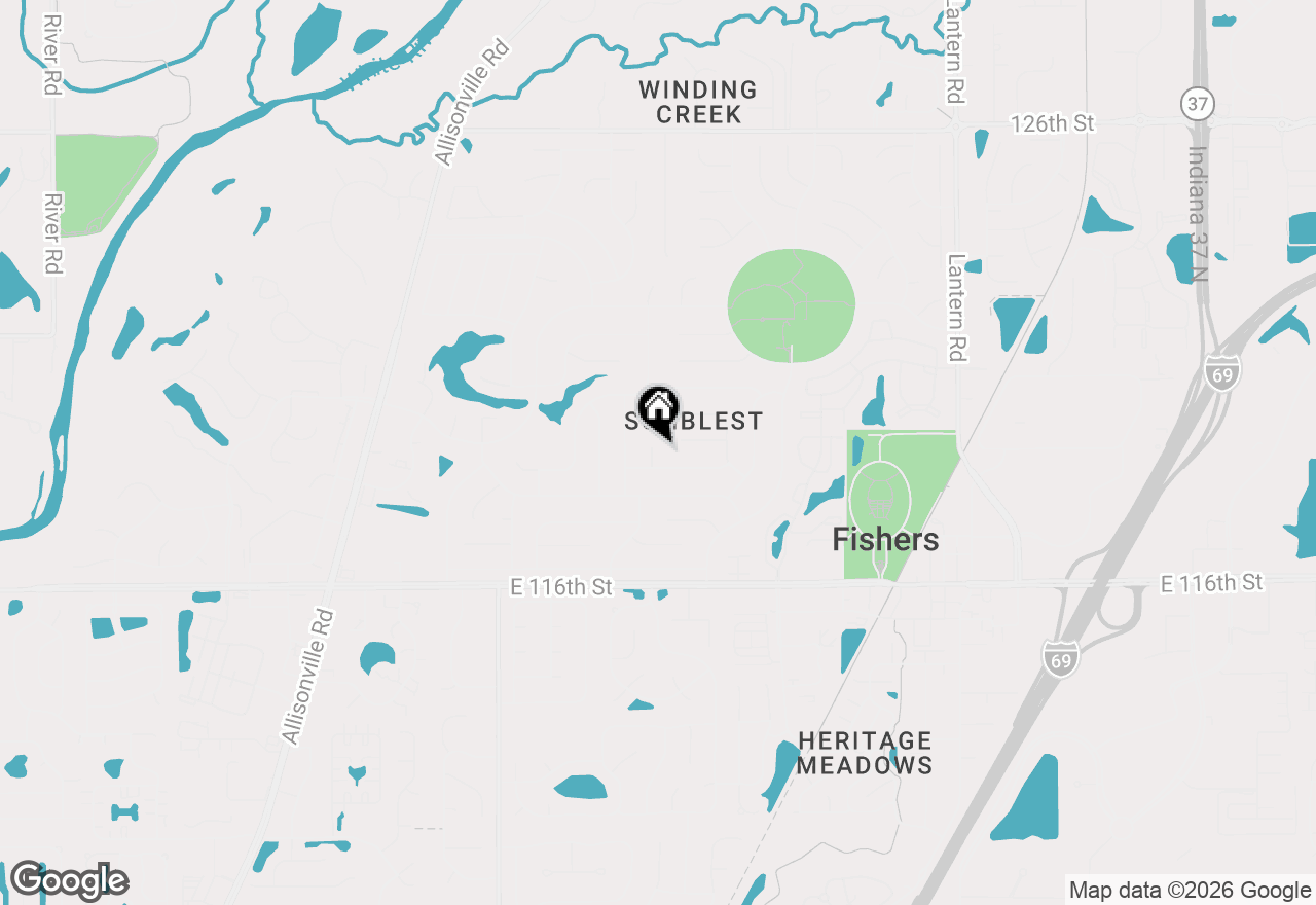 Map of 11902 Bryden Place, Fishers, IN 46038