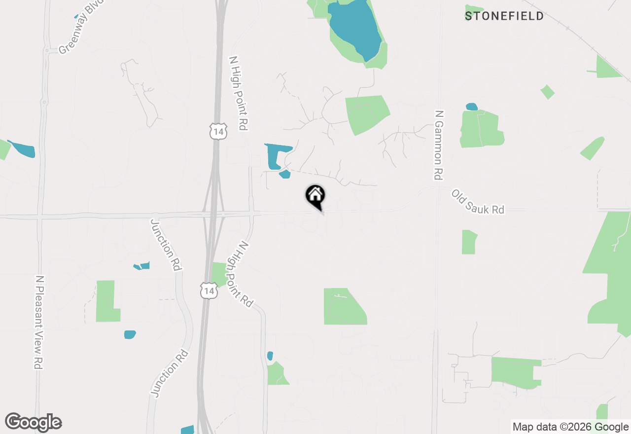 Map of 7502 Widgeon Way, Madison, WI 53717
