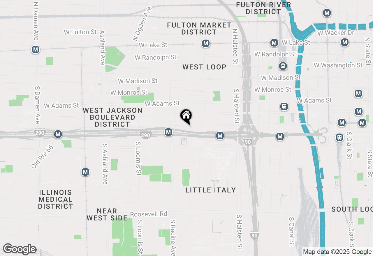 Map of 1101 W Van Buren Street #1412, Chicago, IL 60607