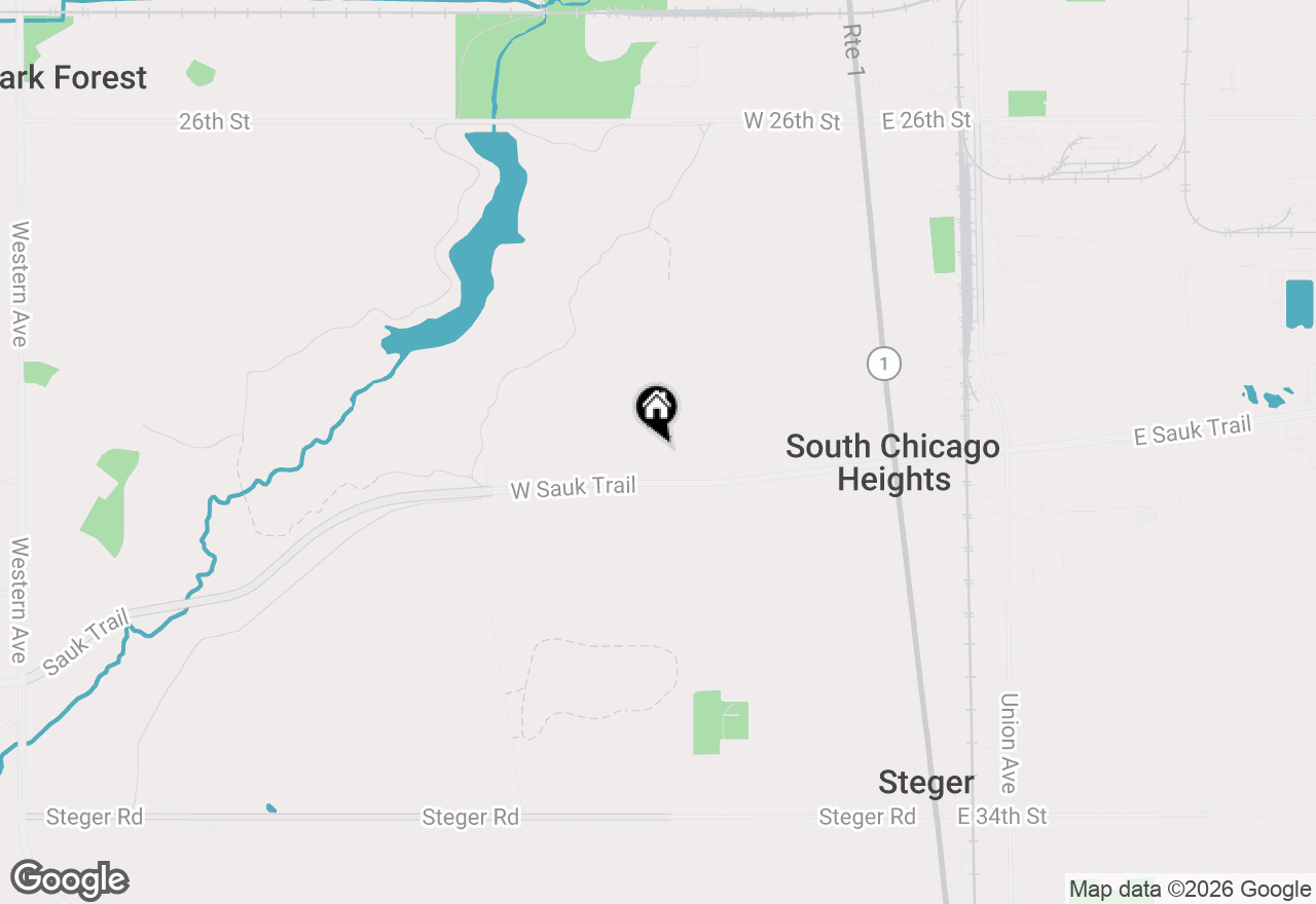 Map of 265 Chestnut Avenue, South Chicago Heights, IL 60411