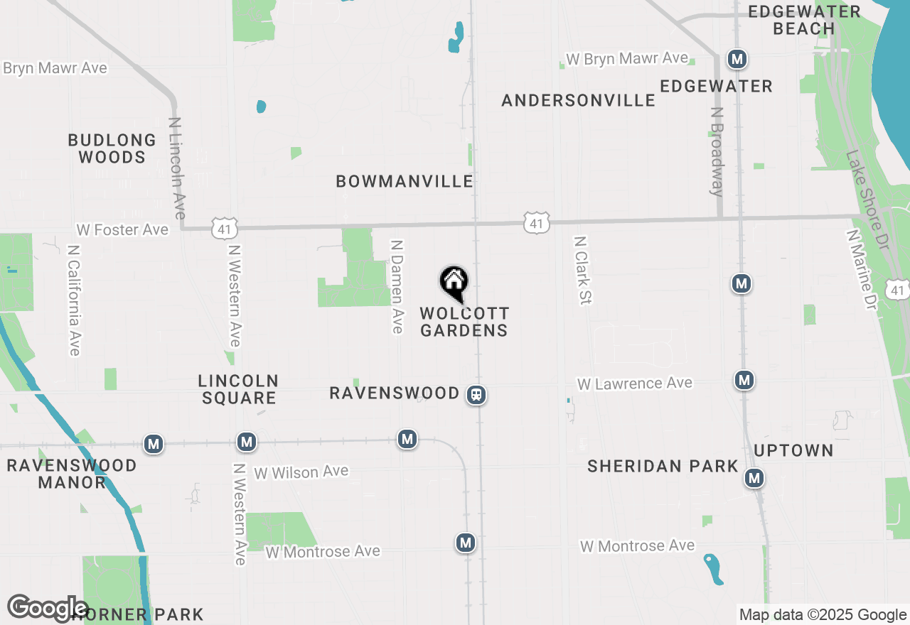 Map of 4947 N Wolcott Avenue #1B, Chicago, IL 60640
