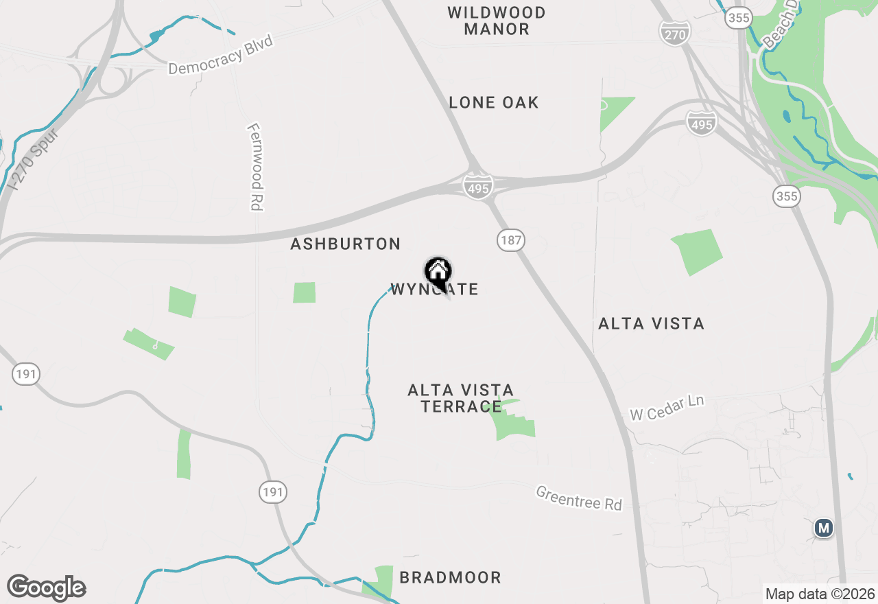 Map of 6003 Melvern Drive, Bethesda, MD 20817
