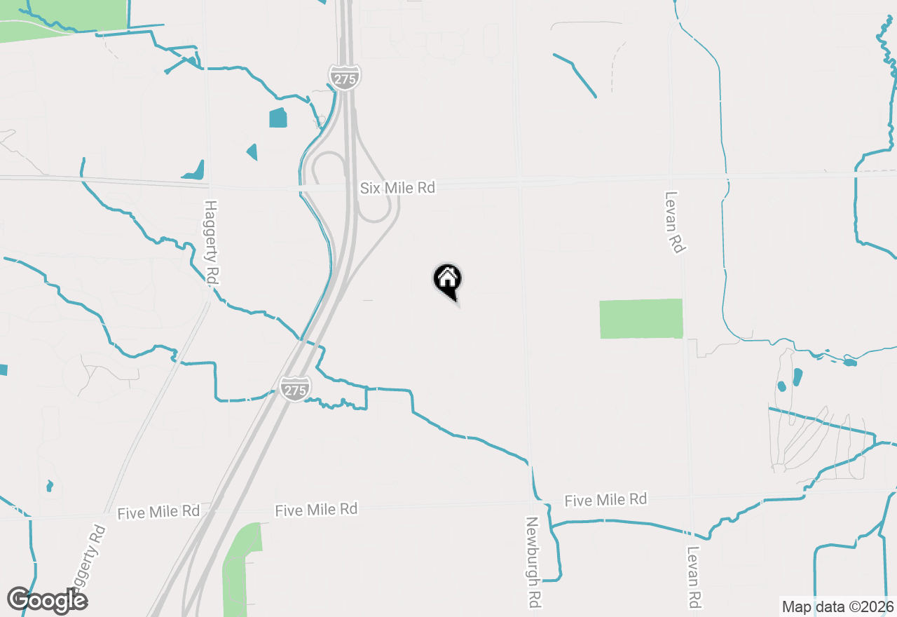 Map of 16399 Huff Street, Livonia, MI 48154