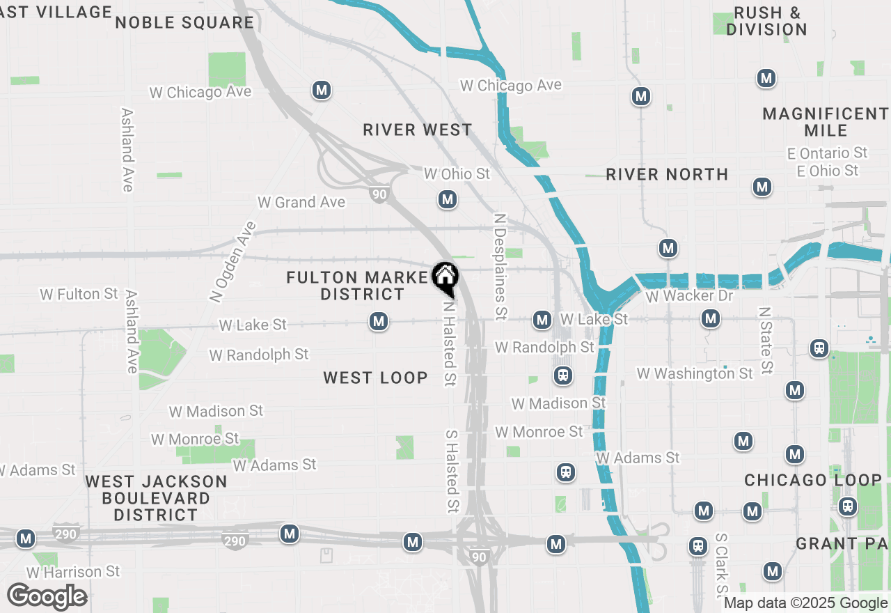 Map of 218 N Halsted Street #2, Chicago, IL 60661