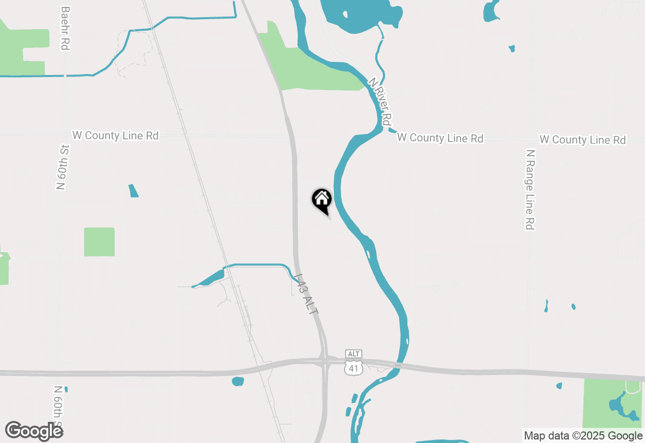 Map of 4225 W Rivers Edge Cir #21, Brown Deer, WI 53209