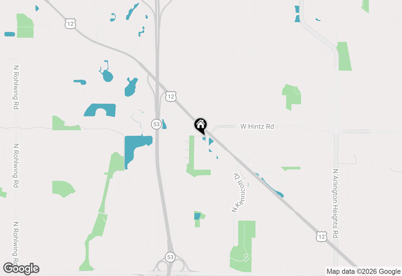 Map of 2838 N Greenwood Avenue, Arlington Heights, IL 60004