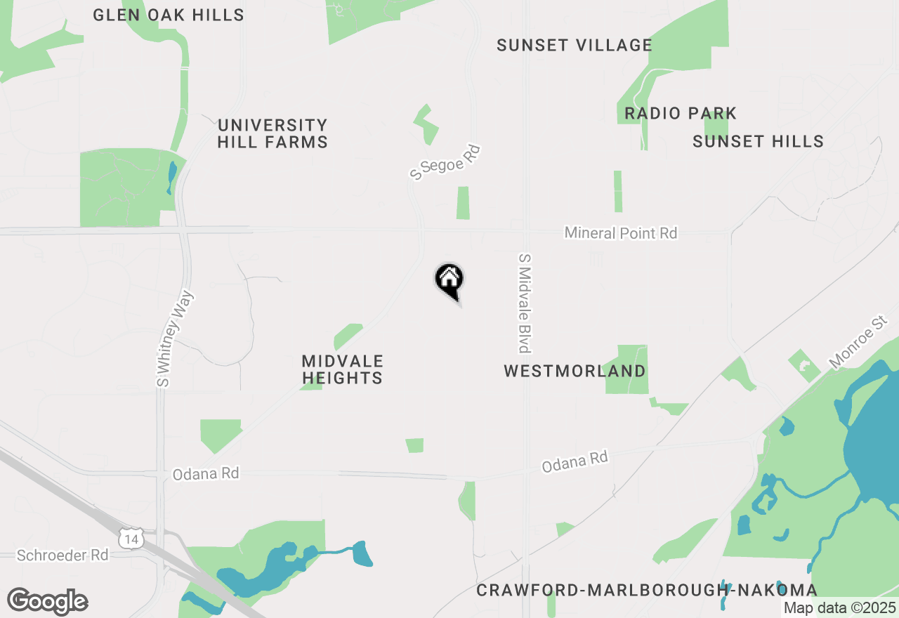 Map of 469 Orchard Drive, Madison, WI 53711