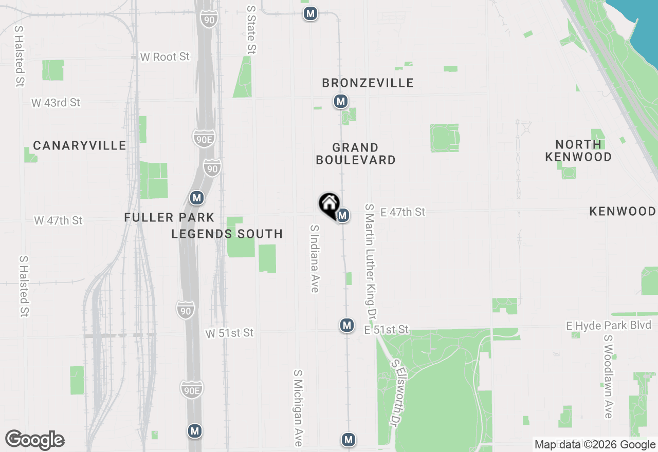Map of 4724 S Prairie Avenue, Chicago, IL 60615