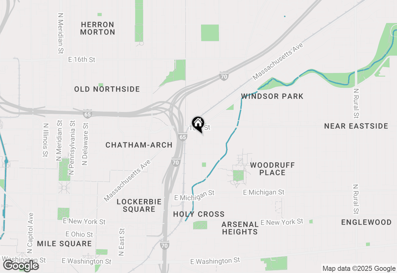 Map of 946 Stillwell Street, Indianapolis, IN 46202