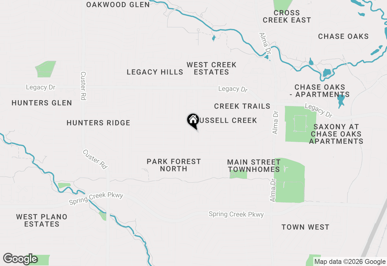 Map of 6633 Mantissa Drive, Plano, TX 75023
