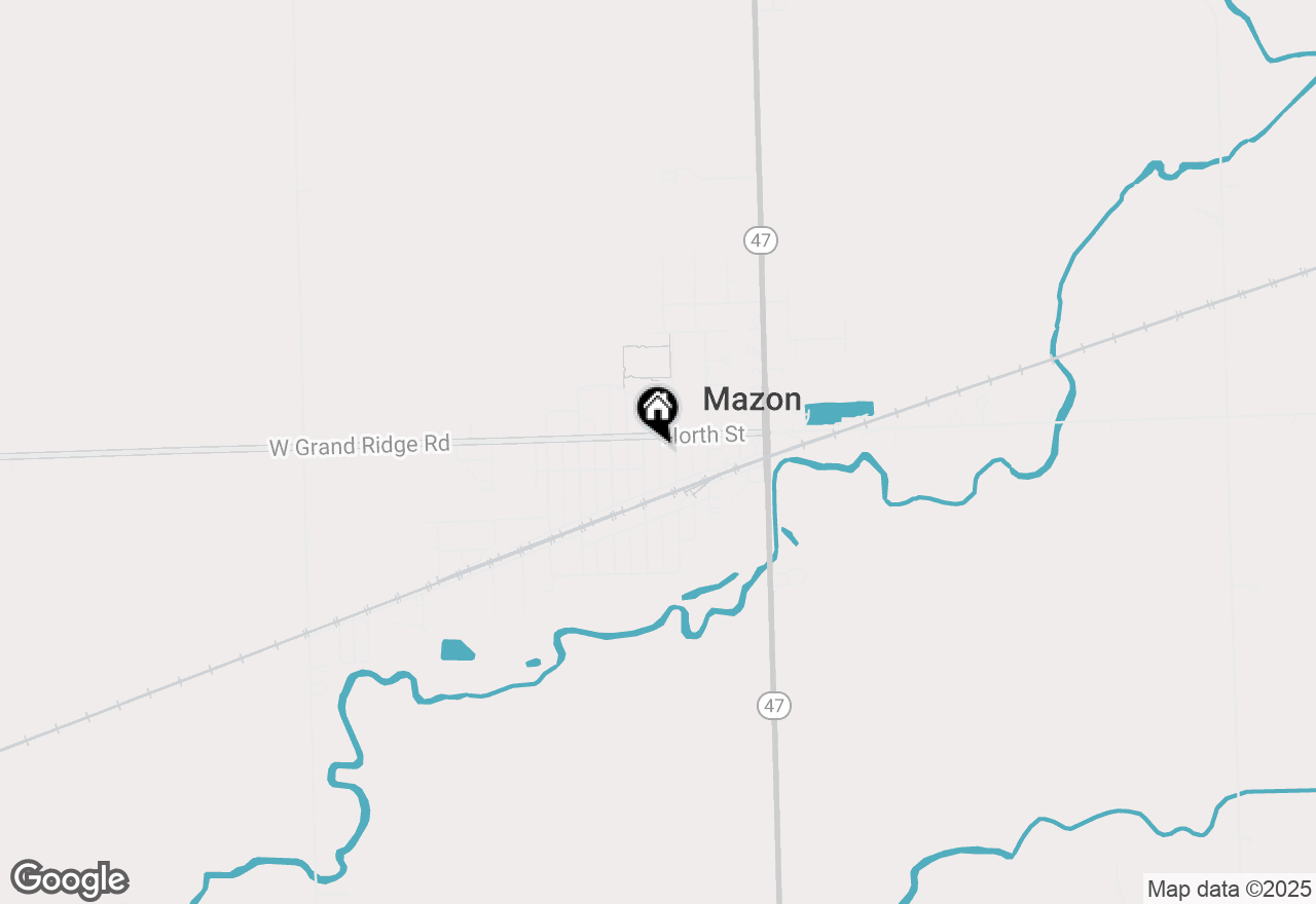 Map of 602 Depot Street, Mazon, IL 60444