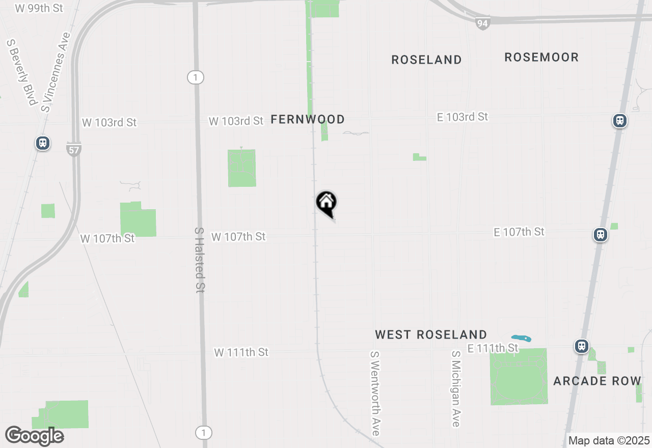 Map of 337 W 106th Place, Chicago, IL 60628