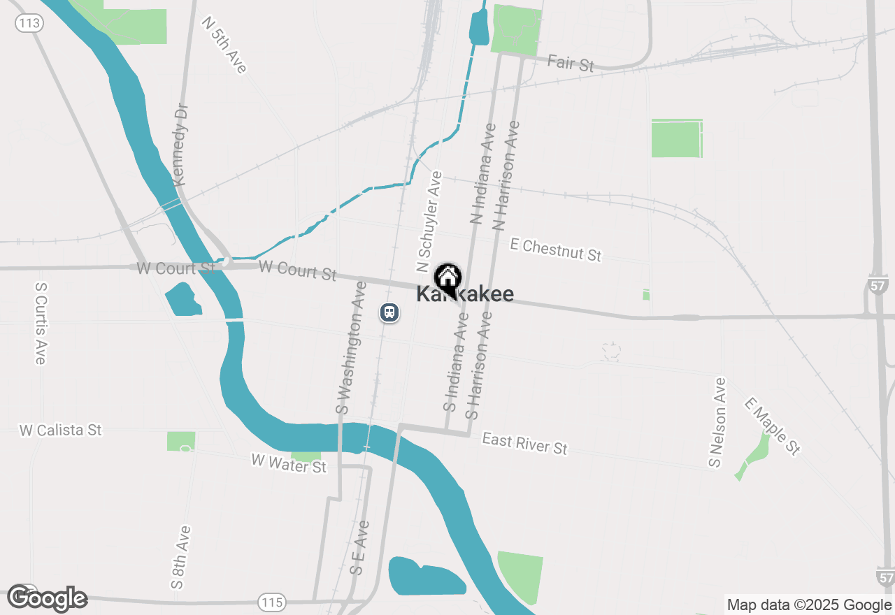 Map of 8 Dearborn Square, Kankakee, IL 60901