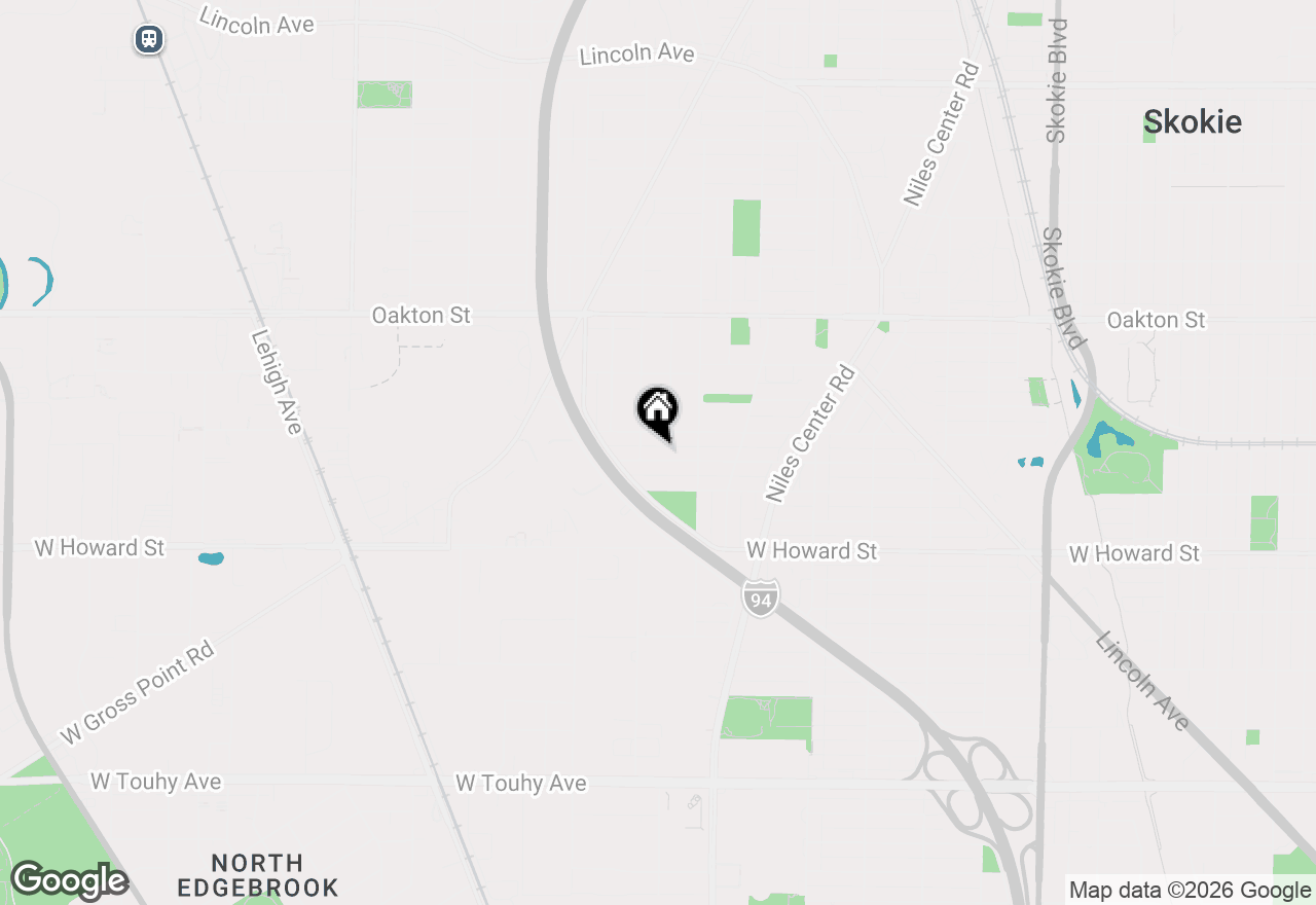 Map of 5438 N Harvard Terrace, Skokie, IL 60077