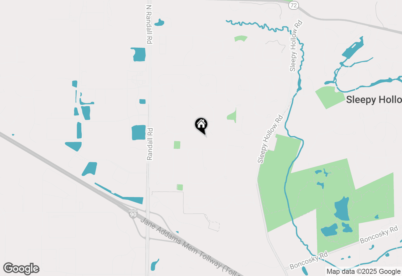 Map of 721 Jamestowne Road, Sleepy Hollow, IL 60118