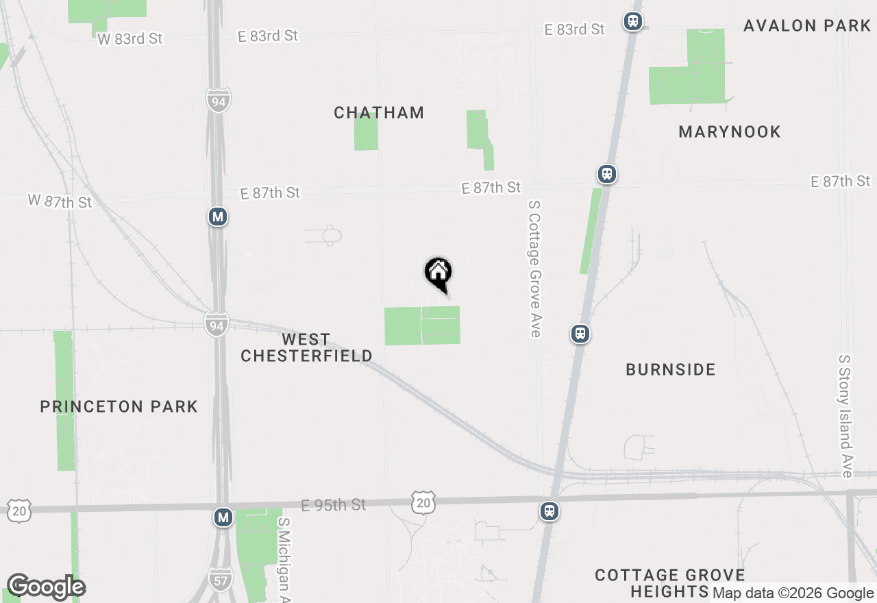Map of 524 E 90th Street, Chicago, IL 60619