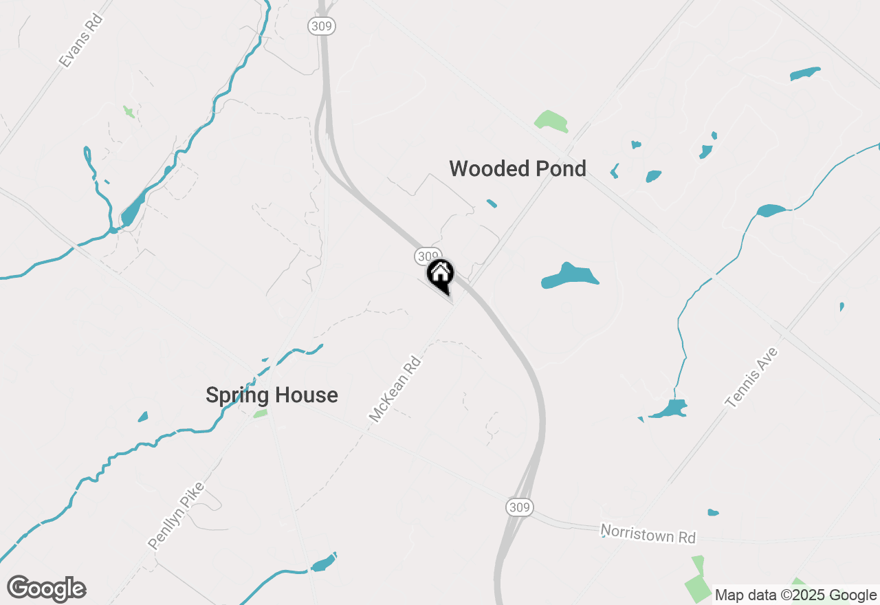 Map of 1217 Mckean Road, Ambler, PA 19002