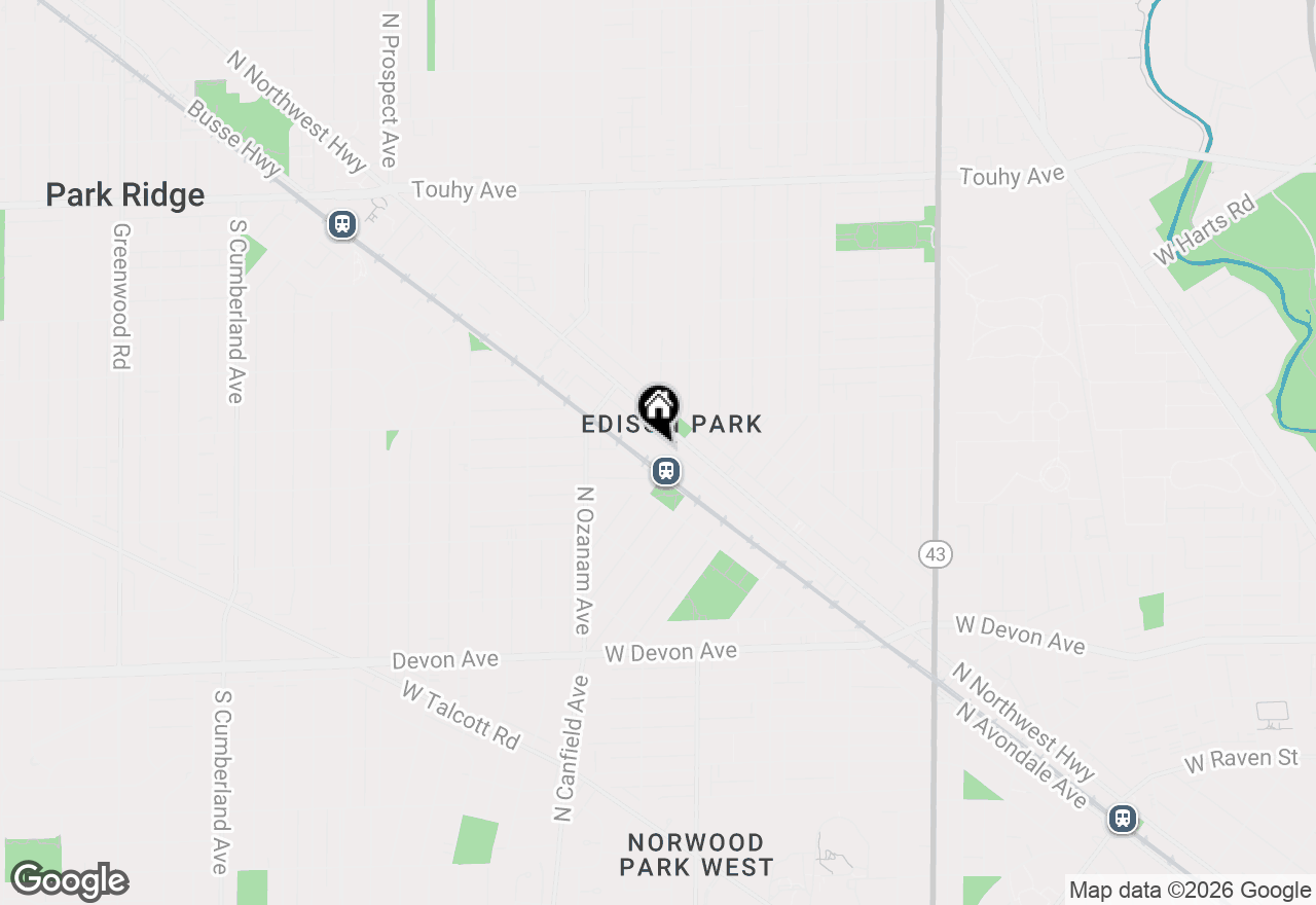 Map of 6747 N Olmsted Avenue #1A, Chicago, IL 60631