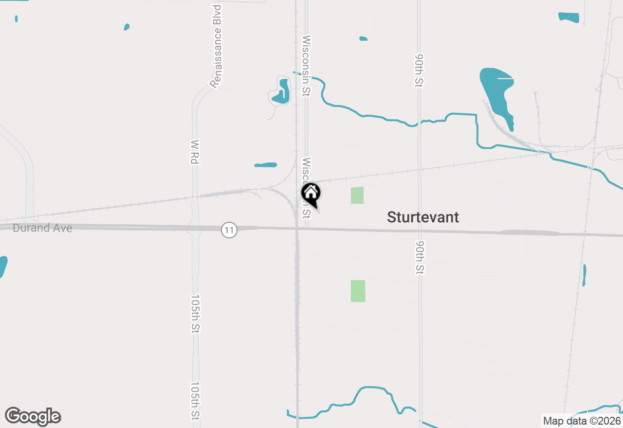 Map of 2919 Wisconsin St, Sturtevant, WI 53177
