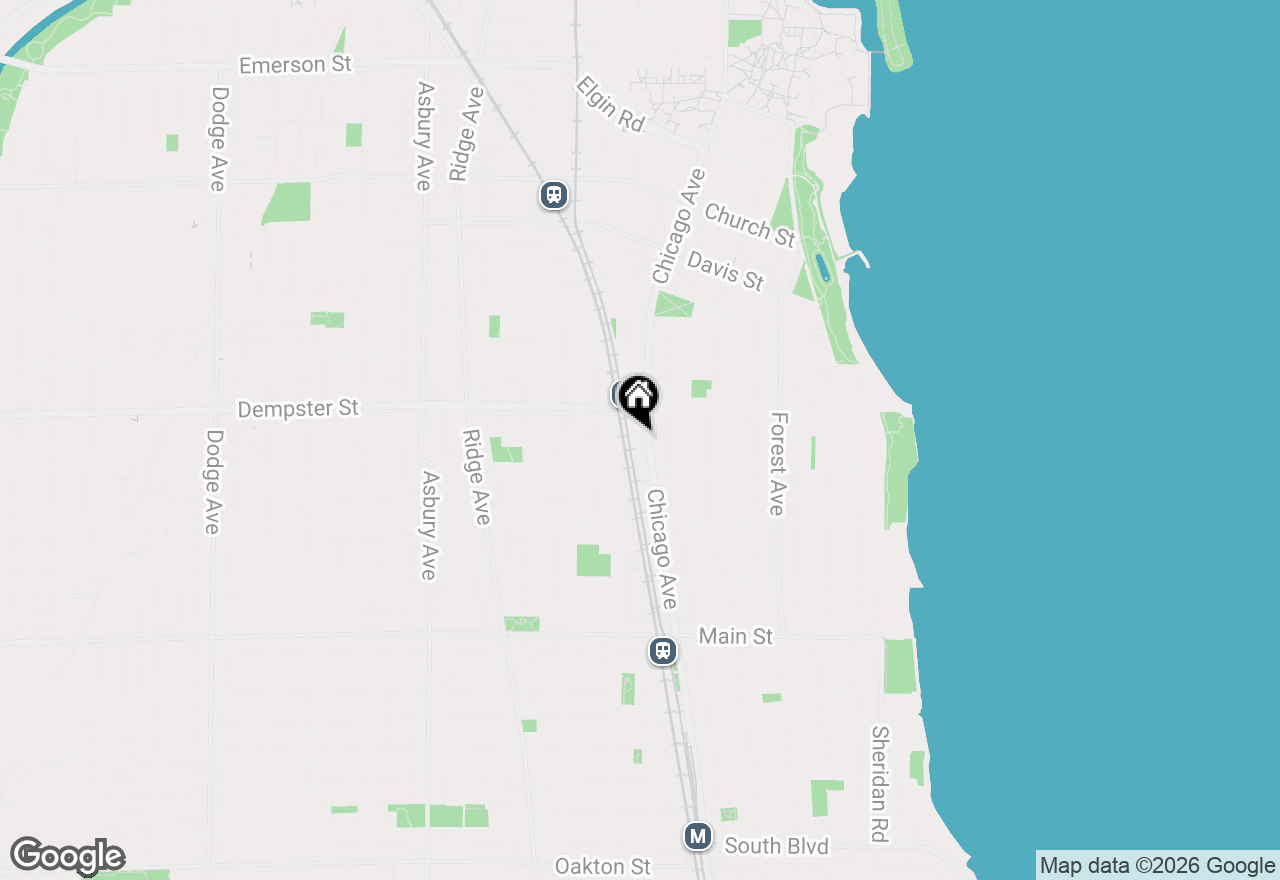 Map of 1236 Chicago Avenue #706A, Evanston, IL 60202