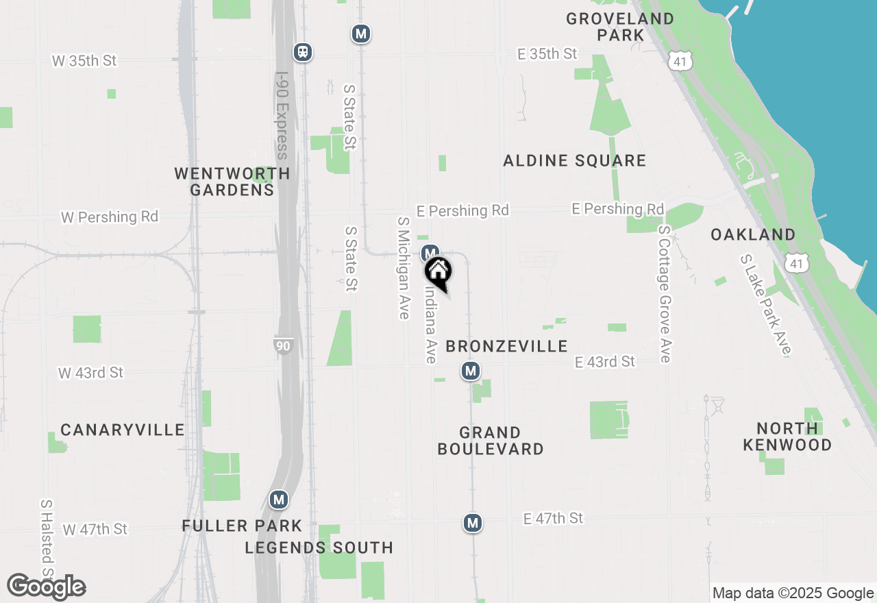 Map of 4119 S Indiana Street #2F, Chicago, IL 60653