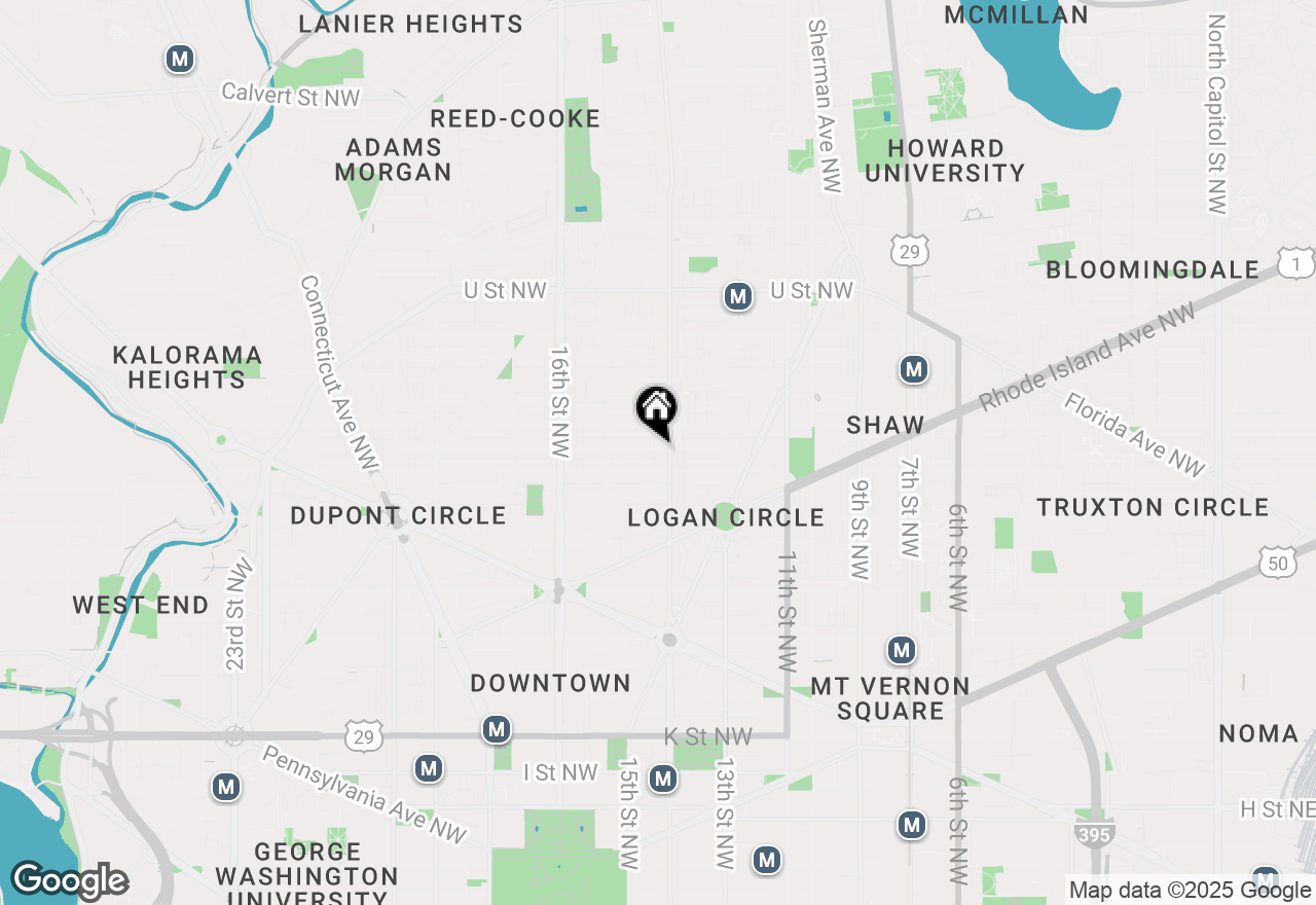 Map of 1406 Corcoran Street Nw #C, Washington, DC 20009