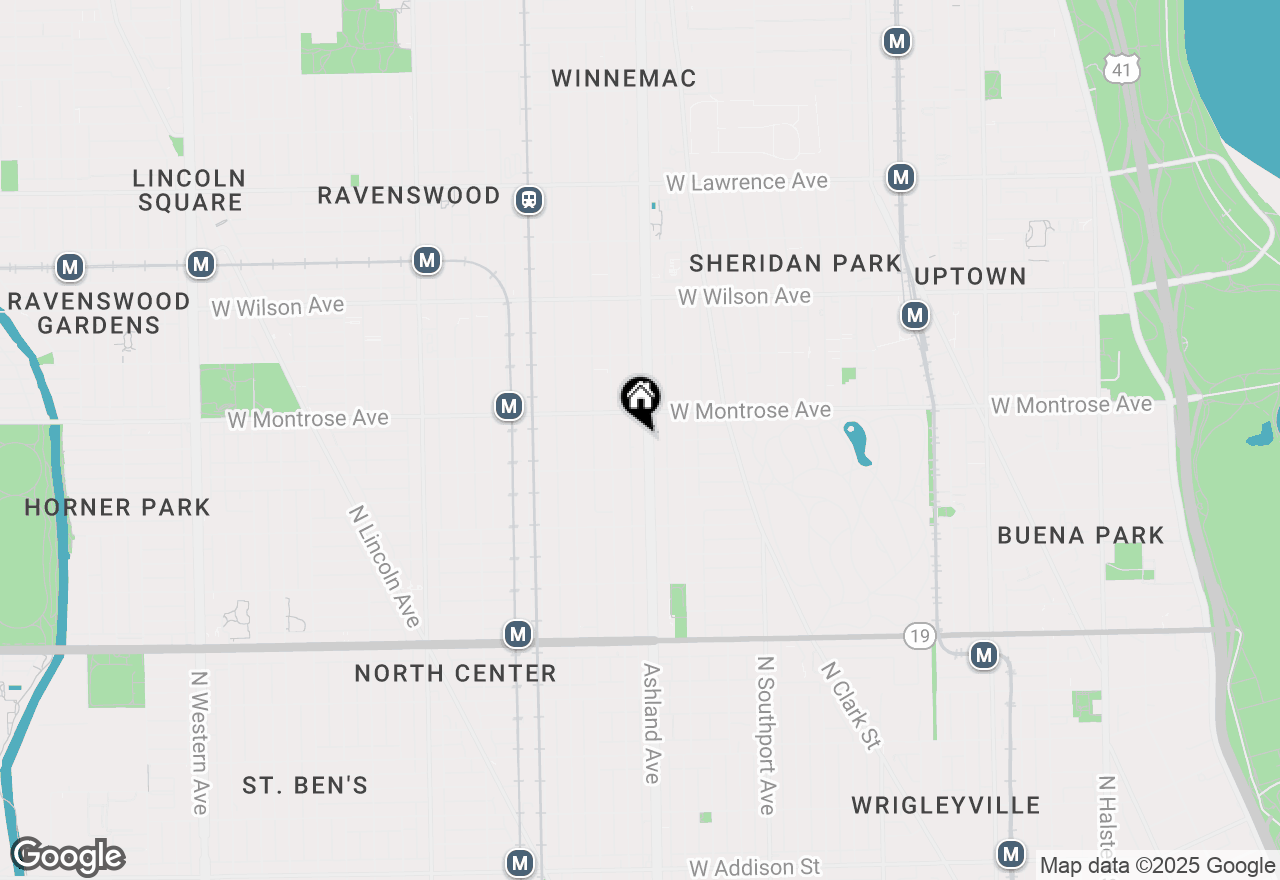 Map of 4326 N Ashland Avenue #1, Chicago, IL 60613