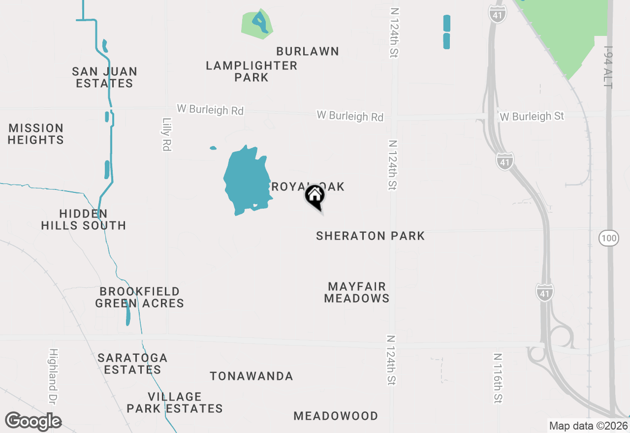 Map of 12905 Wembley Rd, Brookfield, WI 53005