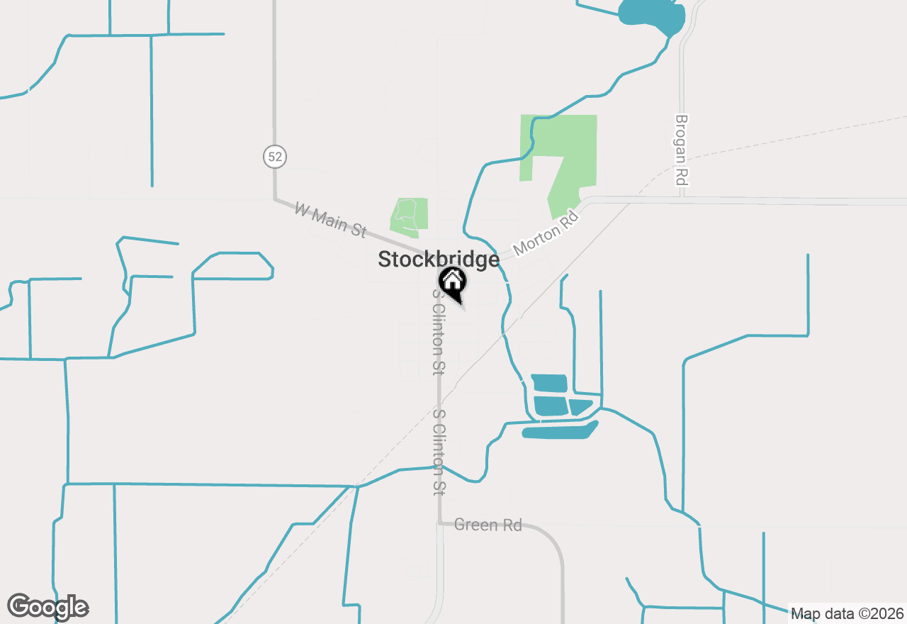 Map of 308 S Center Street, Stockbridge, MI 49285